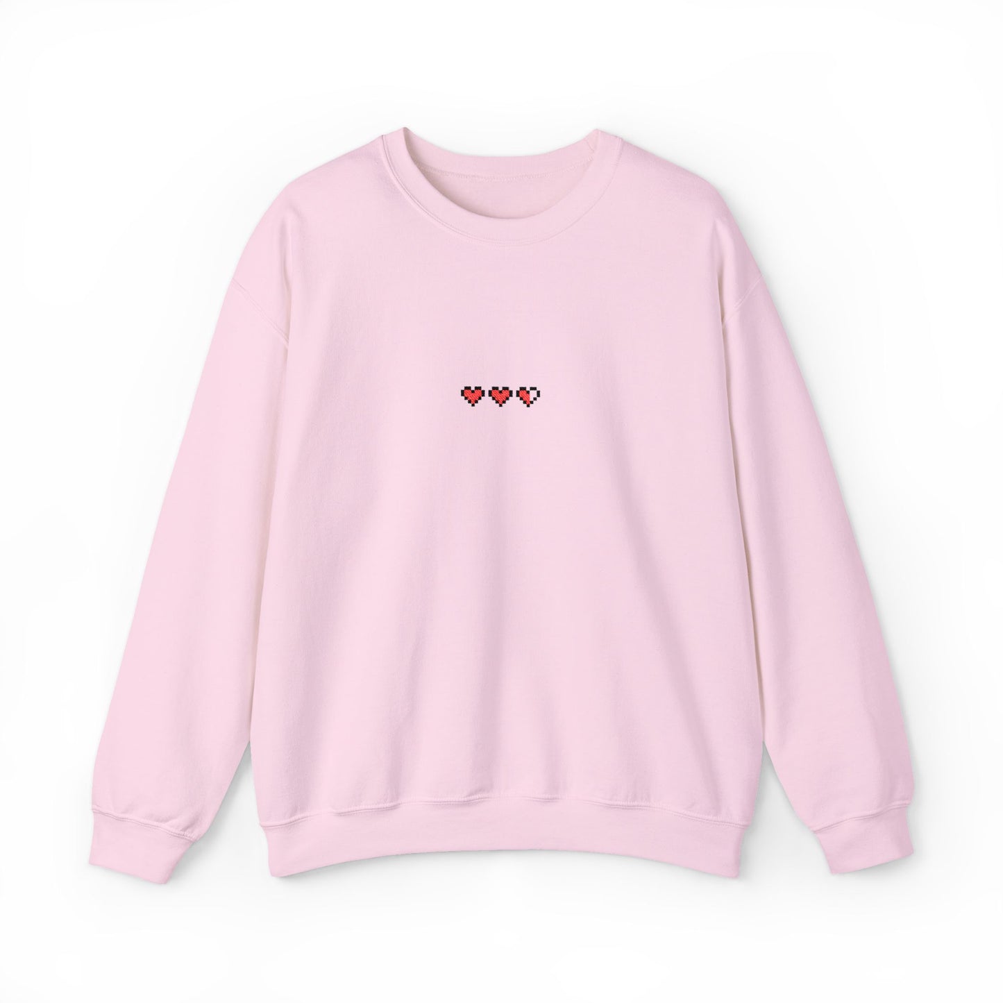 8-Bit Hearts Heavyweight Crewneck Sweatshirt