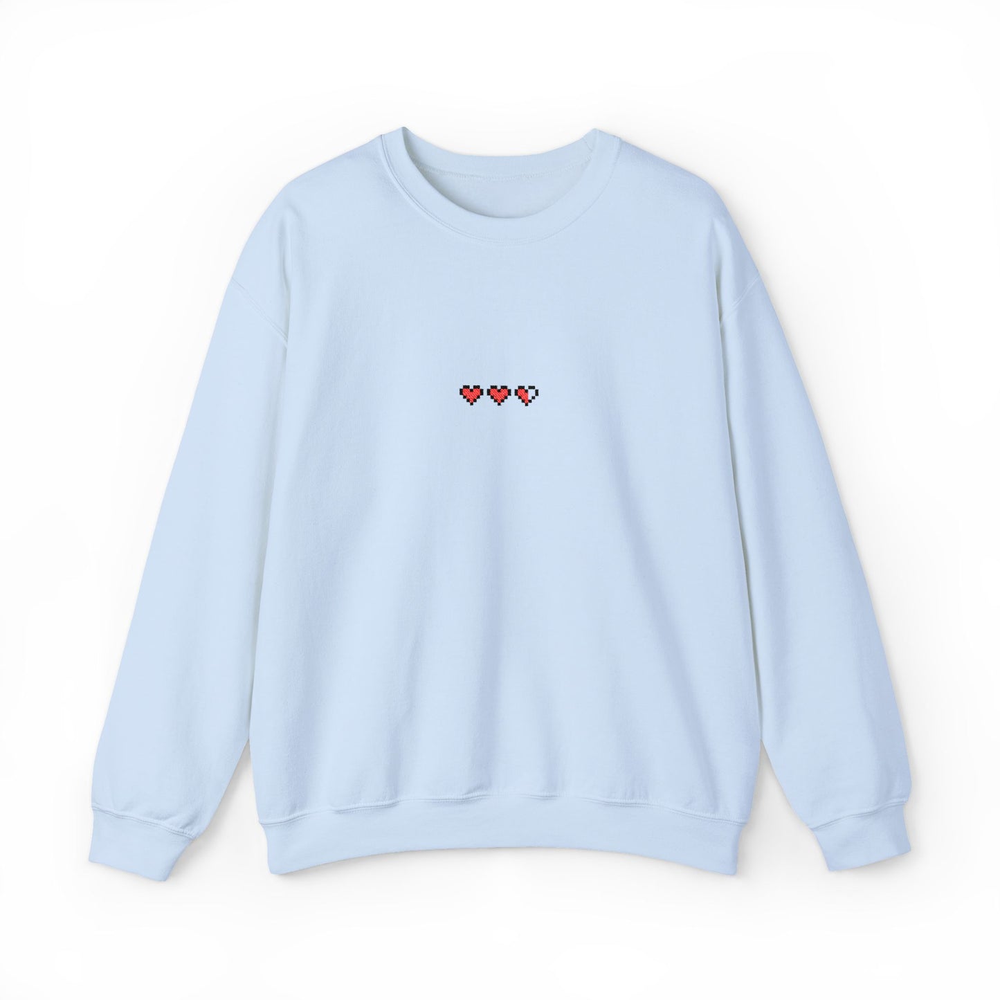 8-Bit Hearts Heavyweight Crewneck Sweatshirt