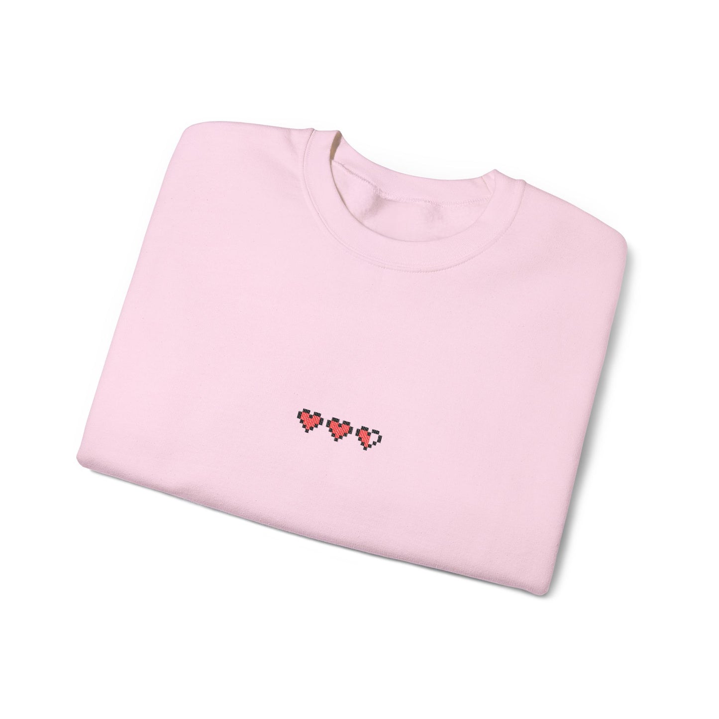 8-Bit Hearts Heavyweight Crewneck Sweatshirt