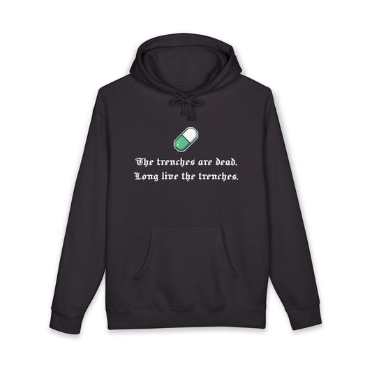 “The Trenches Are Dead” Heavyweight Pullover Hoodie