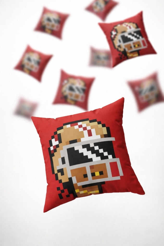 Gridiron Punks Square Throw Pillow - San Francisco