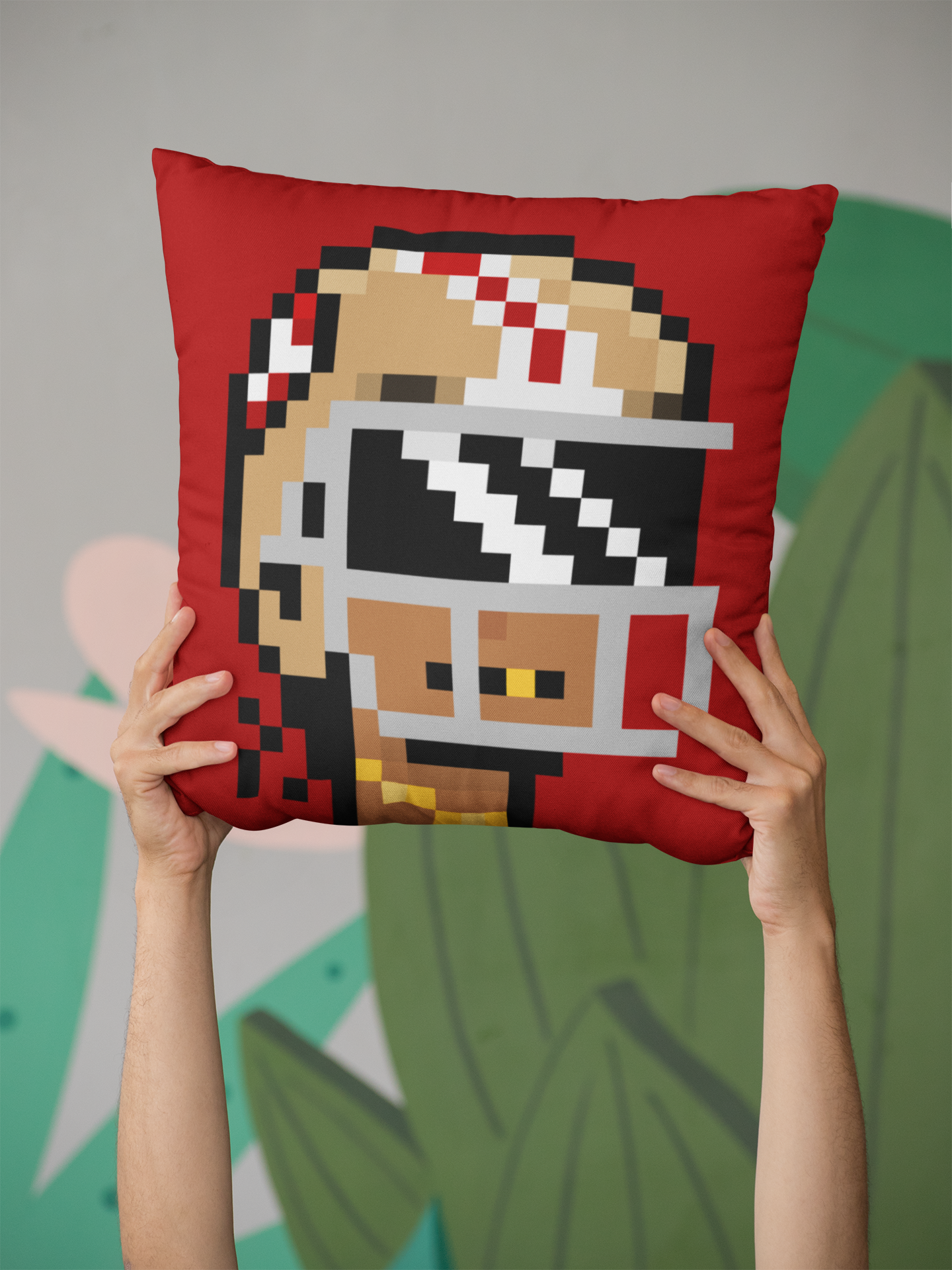 Gridiron Punks Square Throw Pillow - San Francisco