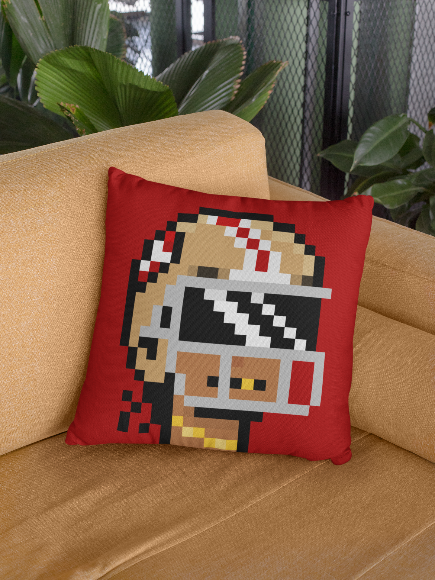 Gridiron Punks Square Throw Pillow - San Francisco