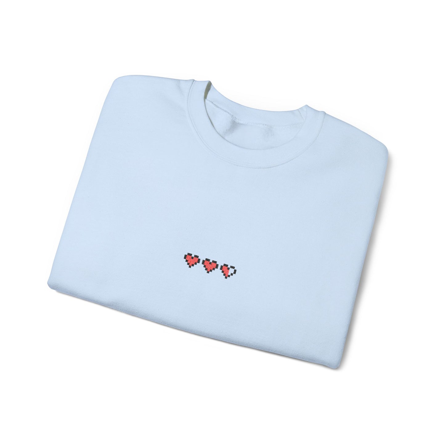 8-Bit Hearts Heavyweight Crewneck Sweatshirt