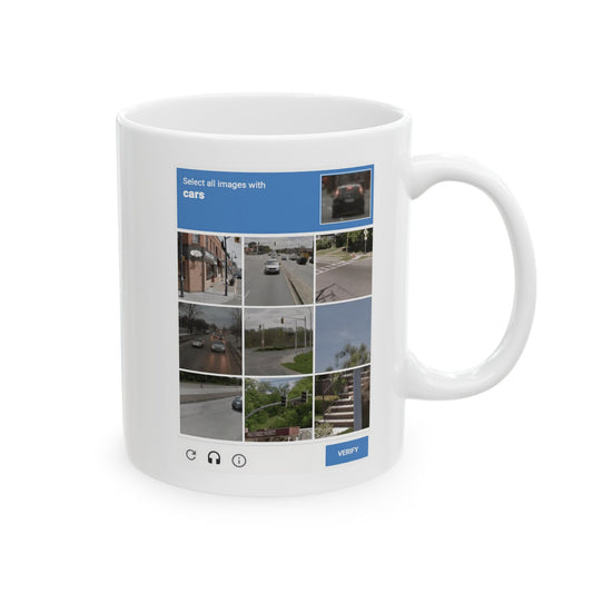 CAPTCHA Mug – One Sip Closer to Verification
