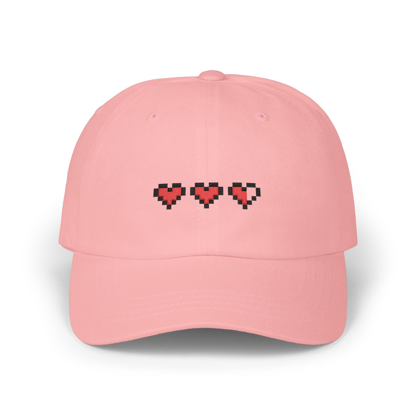 Pixel Heart Dad Cap — Minimal Retro 8‑Bit Love Baseball Hat